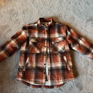 wool lined flannel coat